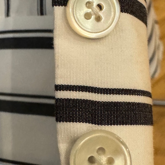 Derek Lam 10 Crosby Long-Sleeve Striped Cotton Shirt Dress - Picture 5 of 6